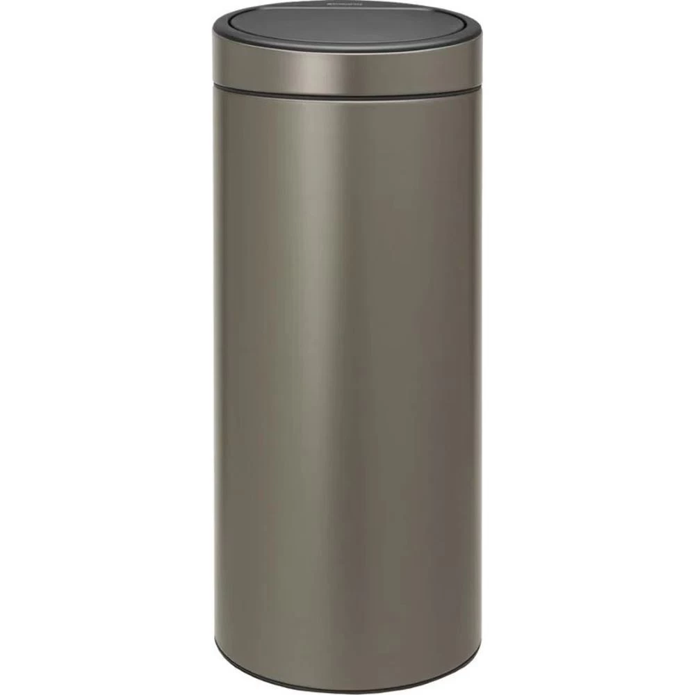 Ведро для мусора Brabantia Touch Bin New с крышкой 30 л металл платиновое