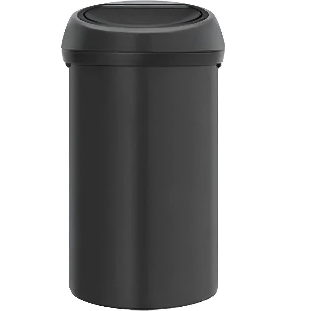 Ведро для мусора Brabantia Touch Bin с крышкой 60 л металл черное с эффектом минерального напыления