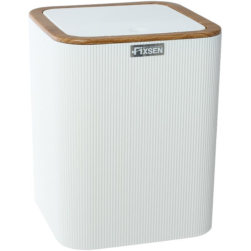 Ведро для мусора Fixsen White Wood FX-402-6 Белое