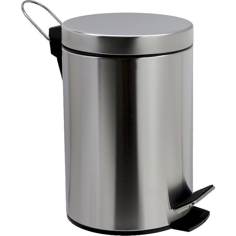Ведро для мусора WasserKRAFT Ammer K-665 5 л цвет Никель