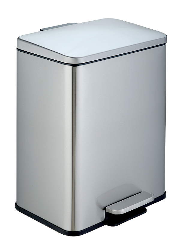 Ведро для мусора WeltWasser Golf MT 17L 10000013413 цвет Сталь матовая