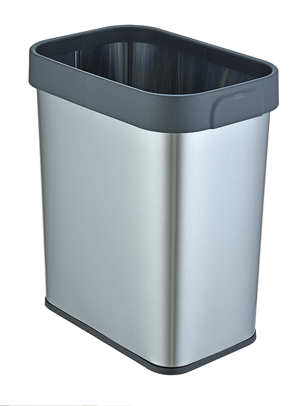 Ведро для мусора WeltWasser Solid MT 12L 10000013404 цвет Сталь матовая