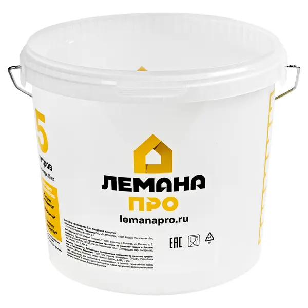 Ведро Лемана Про 32013728 5 л пищевой пластик
