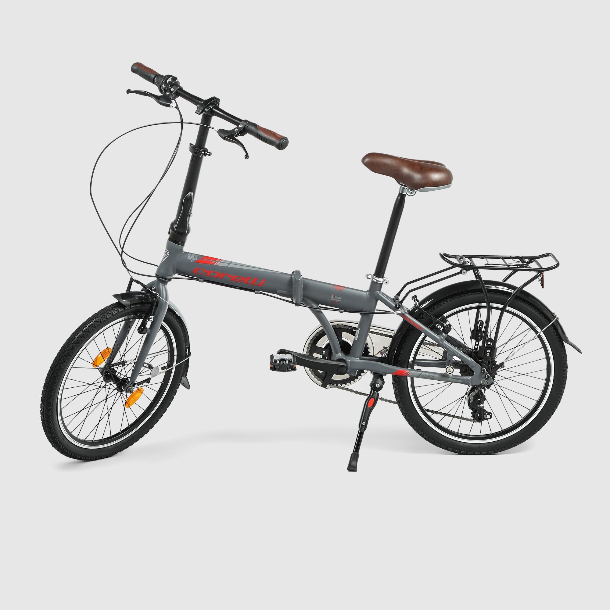 Велосипед Corelli Simple Grey Red 20, 7 скоростей