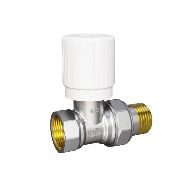 Вентиль для радиатора ручной прямой 1/2" латунь
