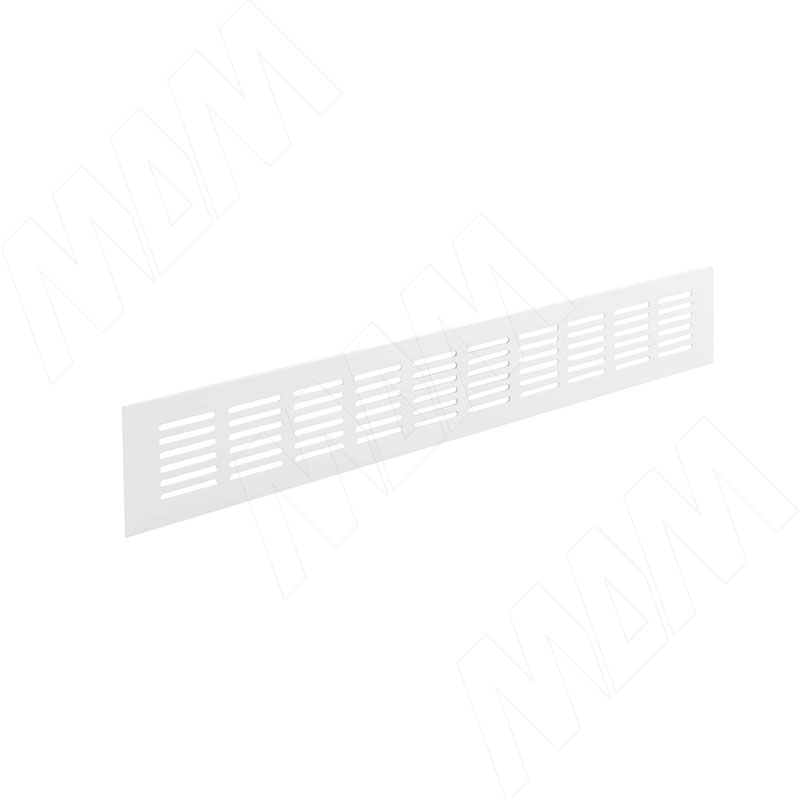 Вентиляционная решетка универсальная, 400x60 мм, тип1, алюминий, цвет белый (VGA201060400WHE1)