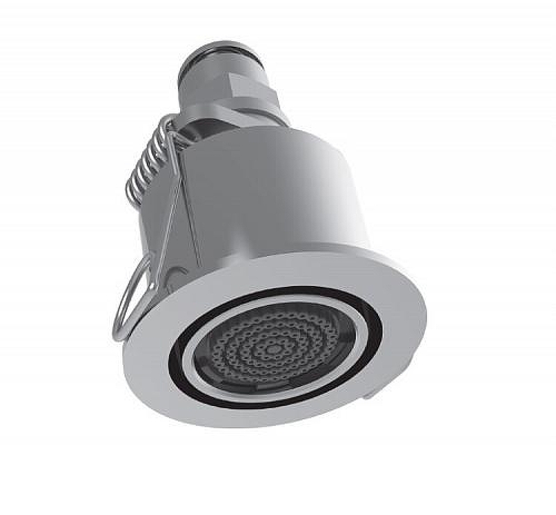 Верхний микродуш Fima Carlo Frattini Waterdot F3710ESN цвет Никель брашированный