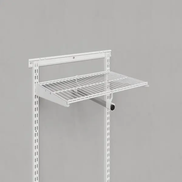 Вешалка 31x9.5x3 см металл цвет белый