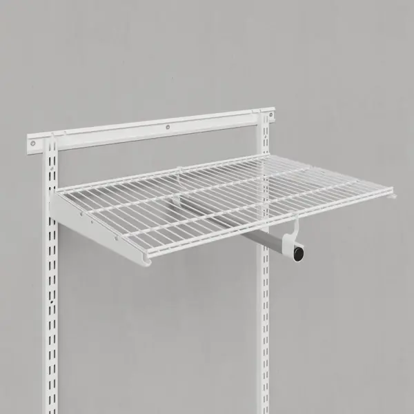 Вешалка 41x9.6x3 см металл цвет белый