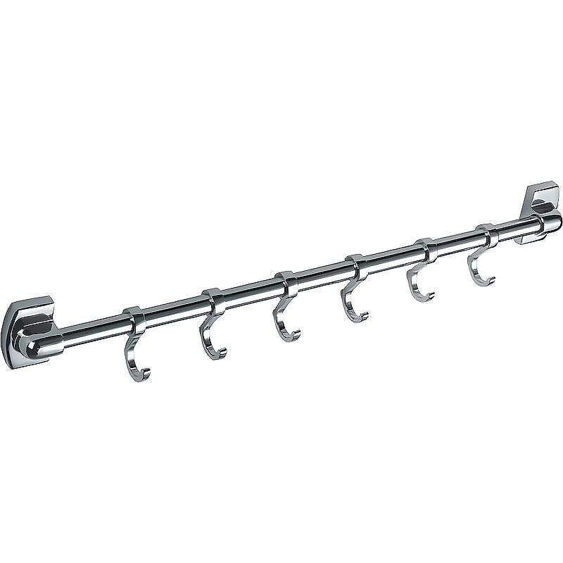 Вешалка для полотенец Haiba HB209-6 Хром