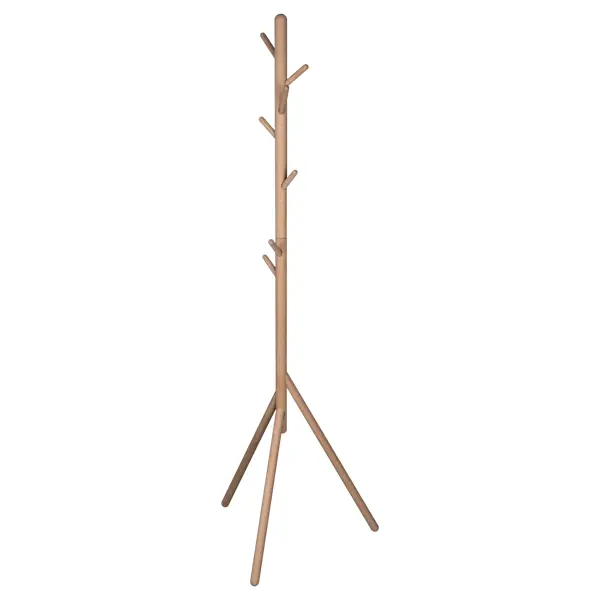 Вешалка напольная Spaceo Naturo Wood 48.5x170x56.9 см дерево цвет бежевый