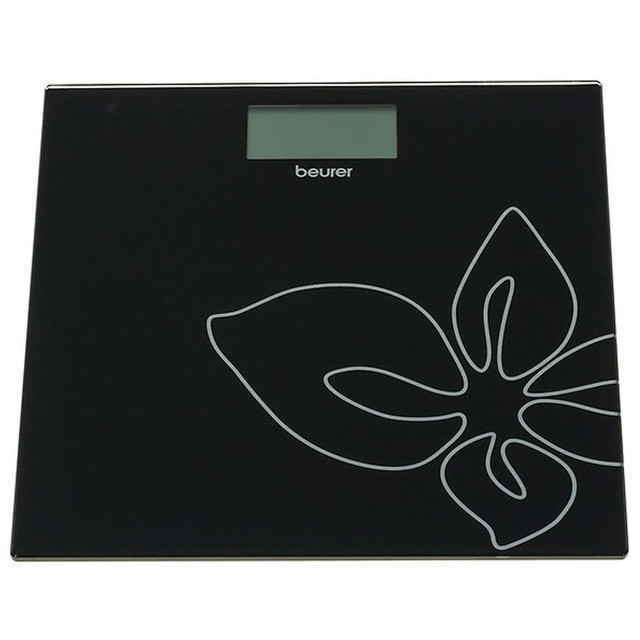 весы напольные BEURER GS27 blackflower стекло до 150 кг