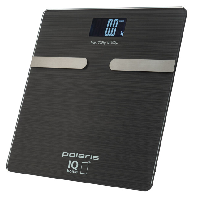 весы напольные POLARIS PWS1892 IQ Home до 200кг графитовый