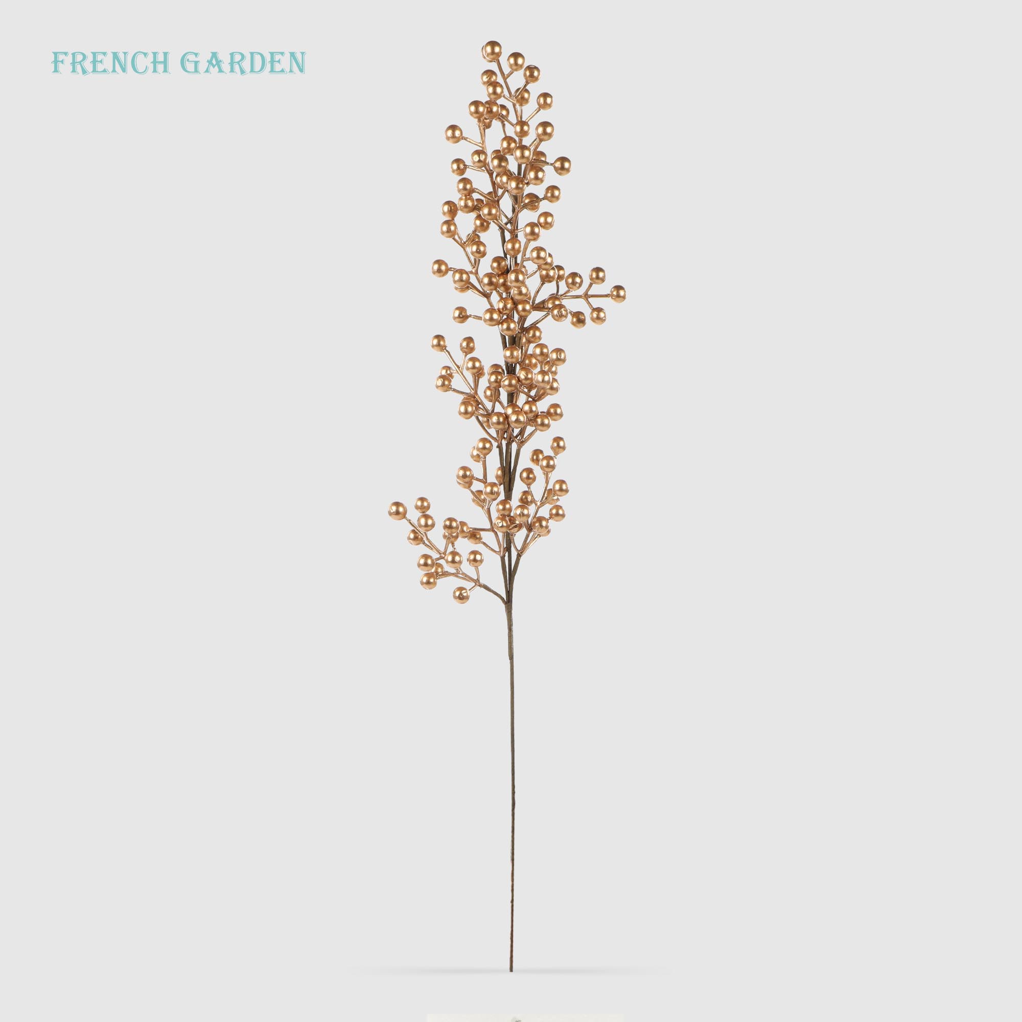 Ветвь с ягодами French garden золото 76 см