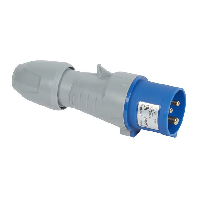вилка LEGRAND с заземлением IP44 16А