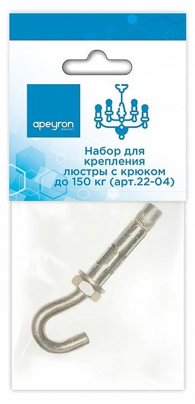 Винт Apeyron Electrics 22-04 цвет серебристый
