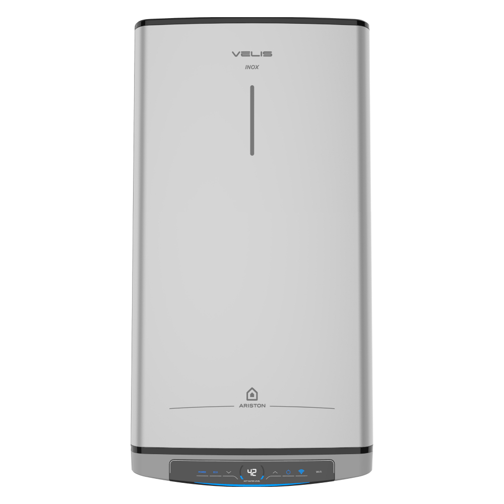 Водонагреватель накопительный Ariston Velis LUX INOX PW ABSE WIFI 80 электрический 80 л 1,5/2,5 кВт плоский универсальный