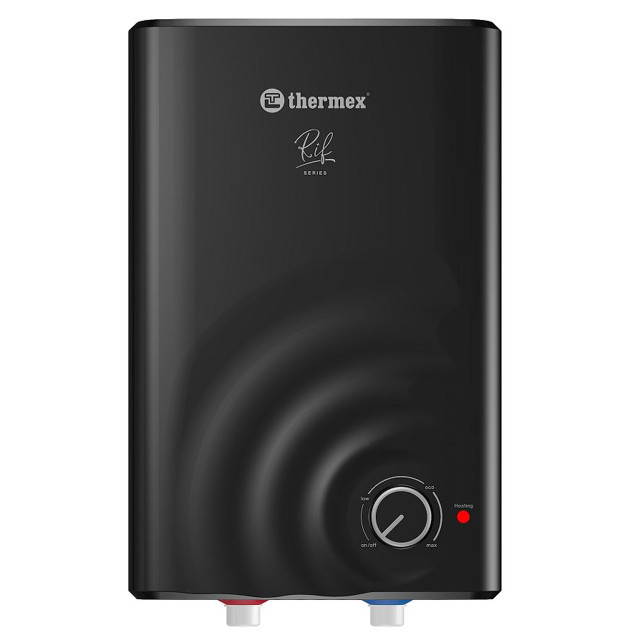 водонагреватель накопительный THERMEX Риф O 15л над раковиной черный