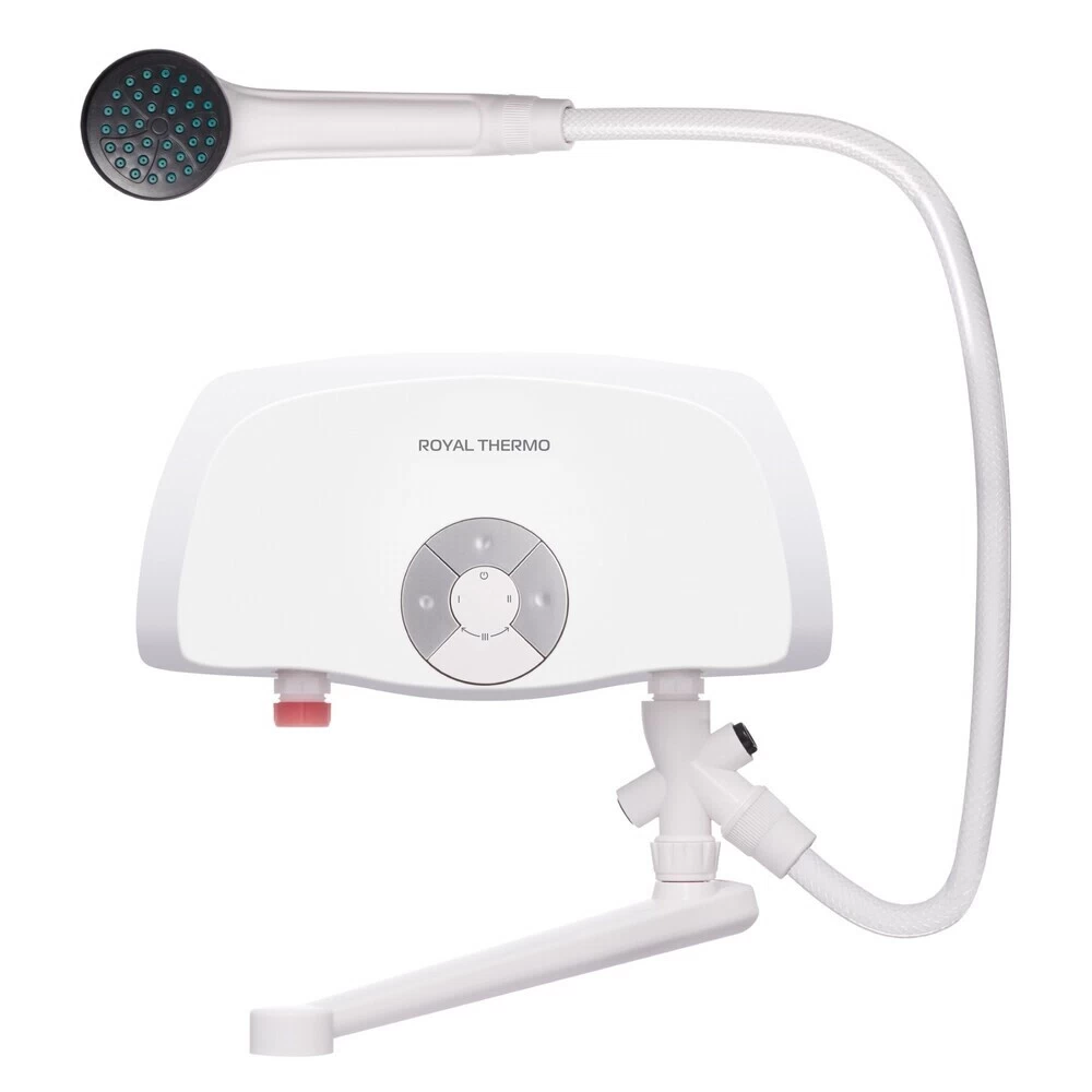 Водонагреватель проточный Royal Thermo Smartfix TS (6,5 kW) душ и кран электрический 6,5 кВт вертикальный