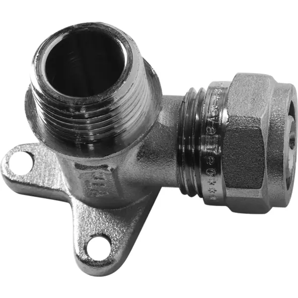 Водорозетка Valtec 1/2"x16 мм НР никелированная латунь VTM.355.N.001604