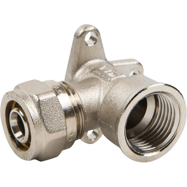 Водорозетка Valtec 1/2"x16 мм ВР никелированная латунь VTM.354