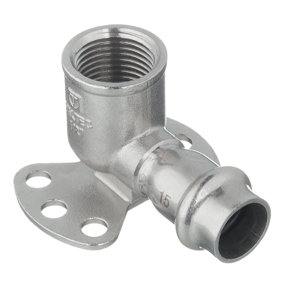 Водорозетка Valtec 15 мм х 1/2 ВР(г) нержавеющая сталь (VTi.954.I.001504)
