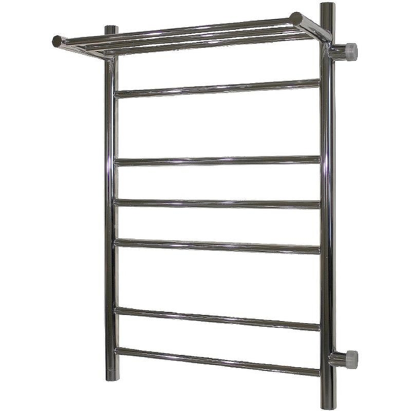 Водяной полотенцесушитель Melodia della vita Shelf 50х80х1 П6 R MTRSH5080 с полкой Полированная сталь