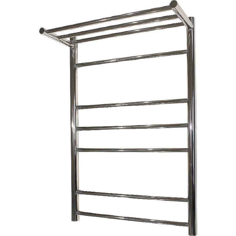 Водяной полотенцесушитель Melodia della vita Shelf Eco 50х80 П6 MTRSO5080 с полкой Полированная сталь