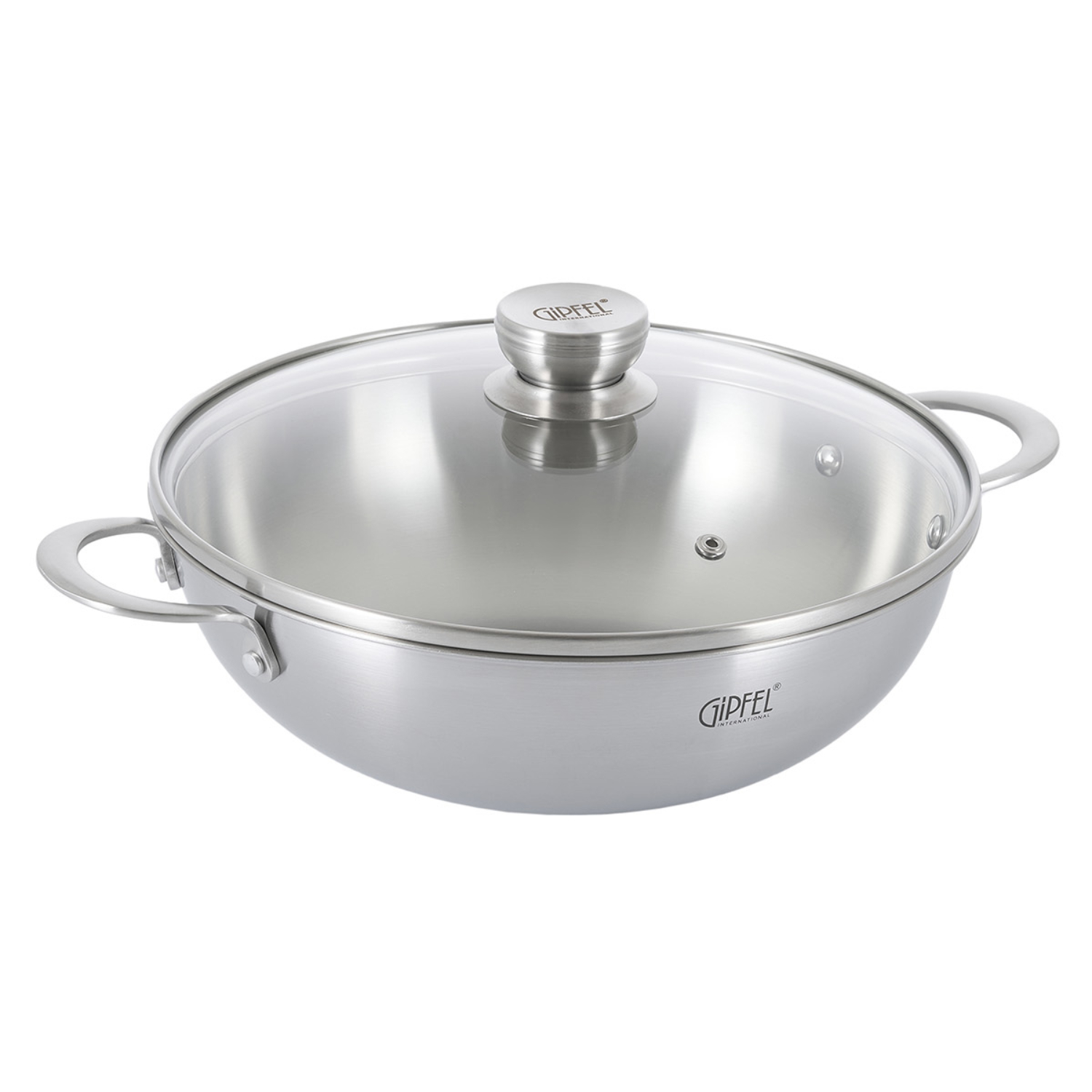 Вок Gipfel Welmar с крышкой 32x9,5 см, 5 л