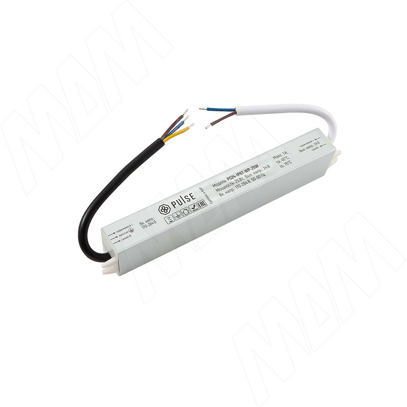 ВОТЭРПРУФ Блок питания AC-230/DC-24V, IP67, 25W, WATERPROOF (PS24-IP67-WP-25W)