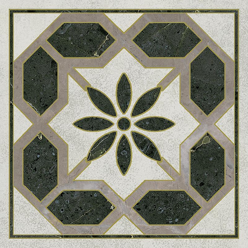 Вставка Kerama Marazzi Серенада 3 лаппатированный обрезной OS/A312/SG606220RL 7,2х7,2 см