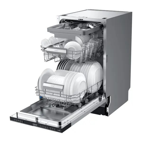 Встраиваемая посудомоечная машина Midea MID45S380I 44.8 см 9 программ цвет черный