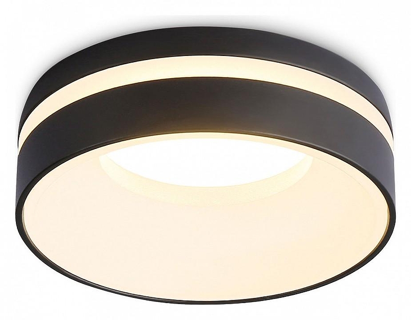 Встраиваемый светильник Ambrella Light TN TN3306 цвет плафона/подвески Белый, Черный, цвет арматуры Черный