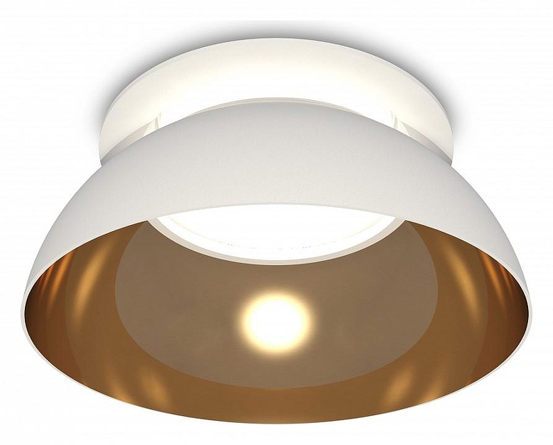Встраиваемый светильник Ambrella Light XC XC8050101 цвет плафона/подвески Белый, Золото, Прозрачный, цвет арматуры Белый