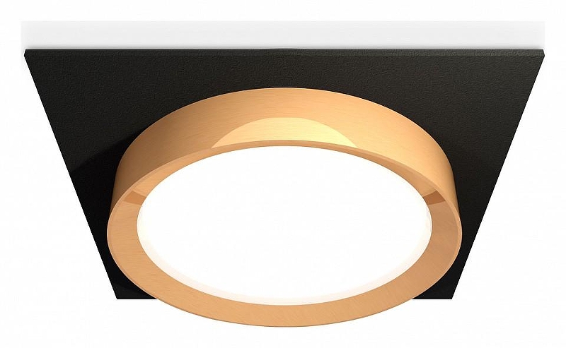 Встраиваемый светильник Ambrella Light XC XC8062005 цвет плафона/подвески Золото, цвет арматуры Черный