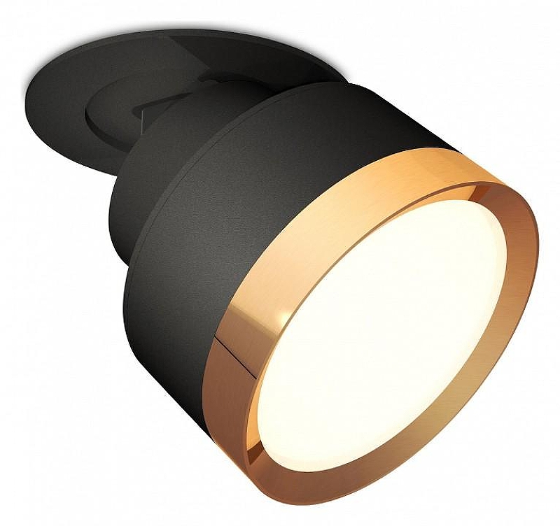 Встраиваемый светильник Ambrella Light XM XM8102502 цвет плафона/подвески Золото, Черный, цвет арматуры Черный