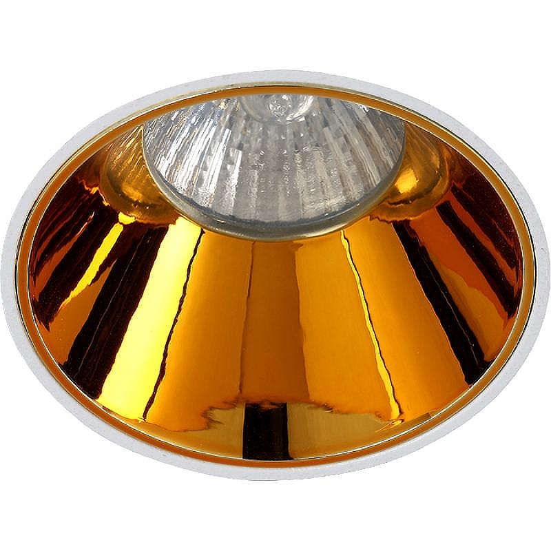 Встраиваемый светильник Crystal Lux CLT 050C1 WH-GO цвет плафона/подвески Белый, цвет арматуры Белый, Золото