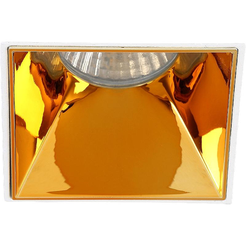 Встраиваемый светильник Crystal Lux CLT 051C1 WH-GO цвет Золото, Белый