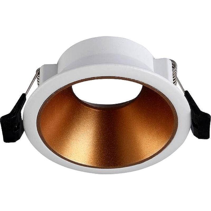 Встраиваемый светильник Crystal Lux CLT 052C WH-GO цвет плафона/подвески Белый, цвет арматуры Золото