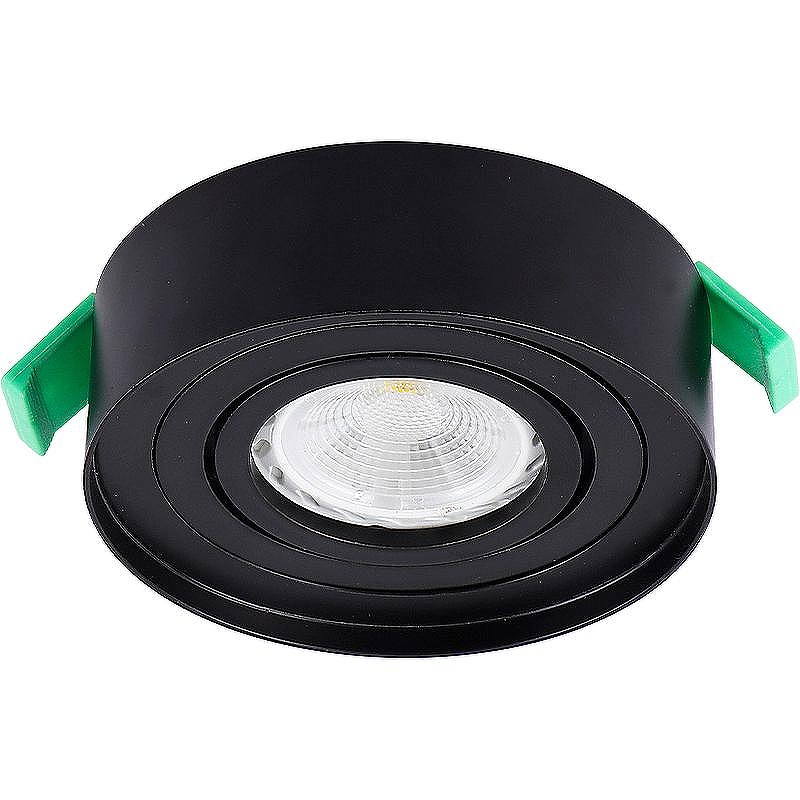 Встраиваемый светильник Crystal Lux CLT 059C1 BL цвет Черный