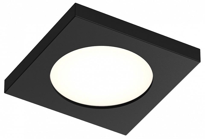 Встраиваемый светильник Denkirs DK3013 DK3015-BK цвет плафона/подвески Белый, цвет арматуры Черный
