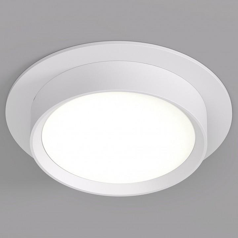 Встраиваемый светильник Denkirs FLAT DK2090-WH цвет плафона/подвески Белый, цвет арматуры Белый
