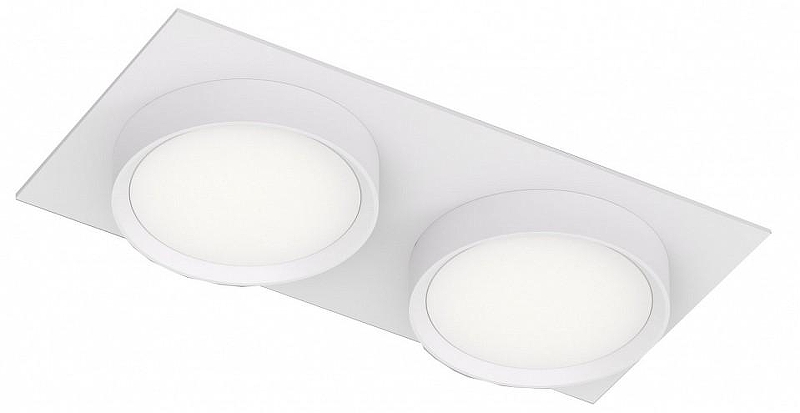Встраиваемый светильник Denkirs FLAT DK2092-WH цвет плафона/подвески Белый, цвет арматуры Белый