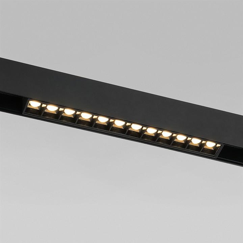 Встраиваемый светильник Elektrostandard Slim Magnetic a067376 цвет плафона/подвески Черный, цвет арматуры Черный