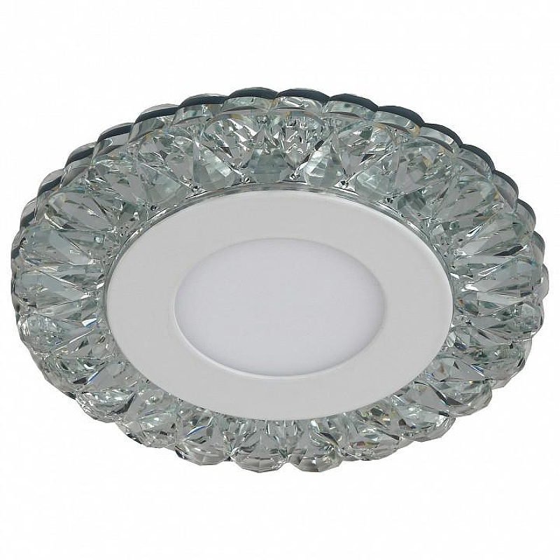 Встраиваемый светильник Эра DK LED 16 DK LED 16 SL/WH цвет плафона/подвески Белый, цвет арматуры Белый