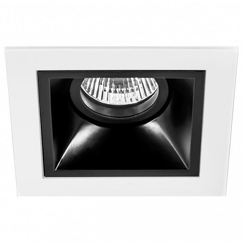 Встраиваемый светильник Lightstar Dom1no D51607 цвет Белый, Черный