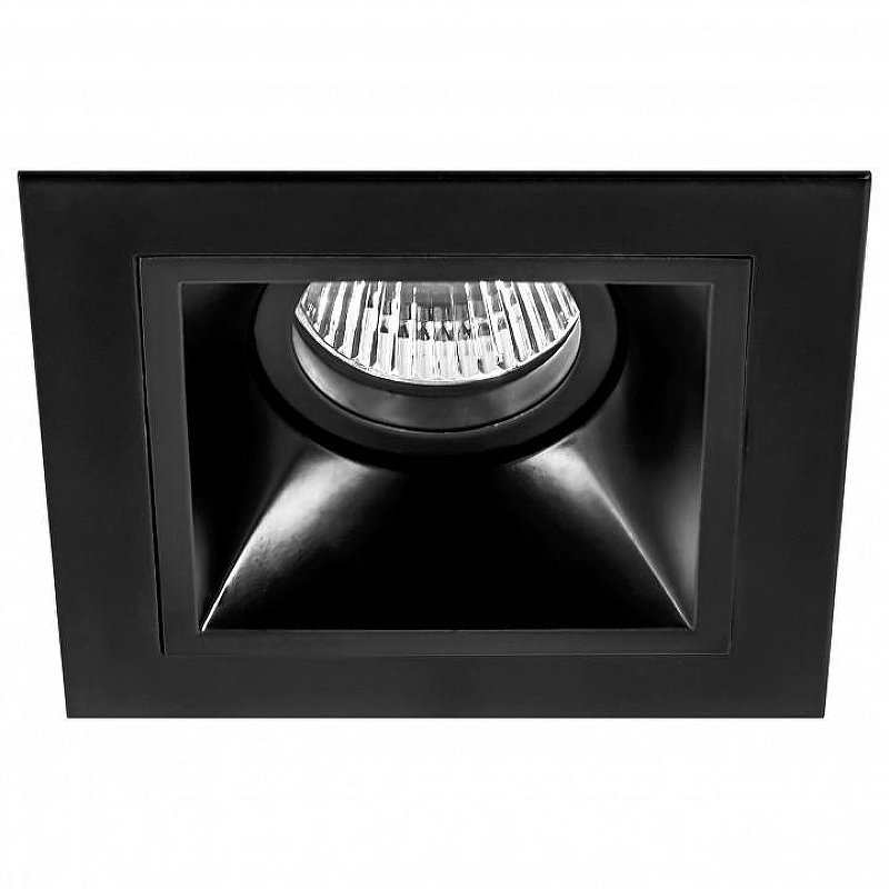 Встраиваемый светильник Lightstar Dom1no D51707 цвет Черный