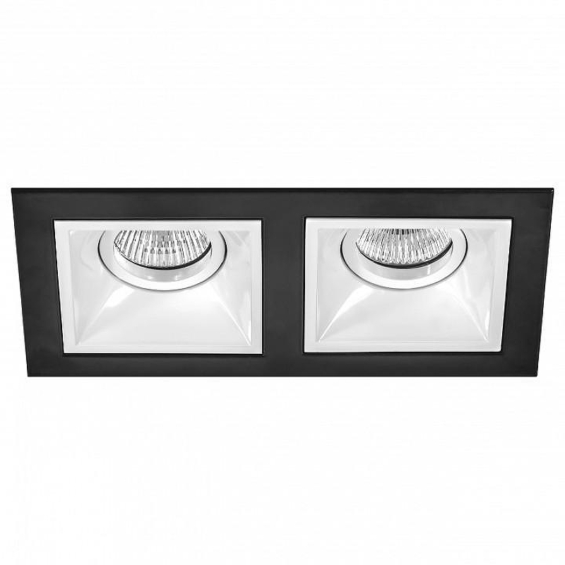 Встраиваемый светильник Lightstar Dom1no D5270606 цвет Белый, Черный