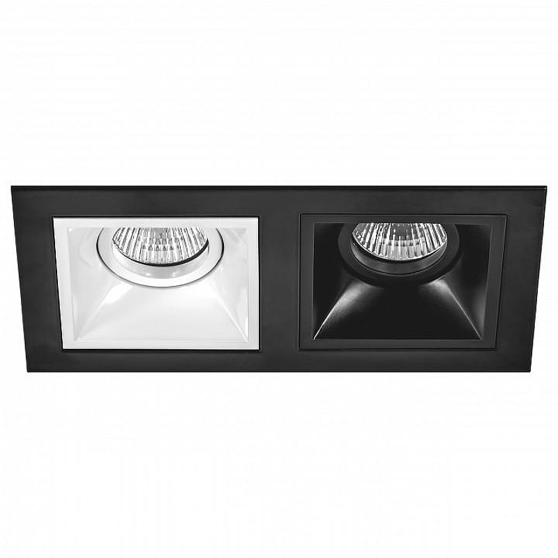 Встраиваемый светильник Lightstar Dom1no D5270607 цвет Белый, Черный