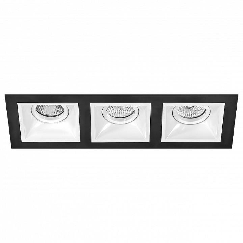 Встраиваемый светильник Lightstar Dom1no D537060606 цвет Белый, Черный